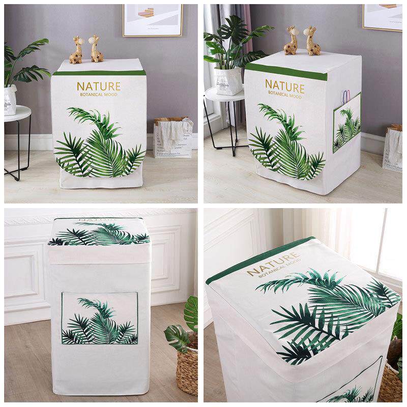 全自动波轮滚筒亚麻洗衣机罩防尘罩布艺全自动洗衣机罩子