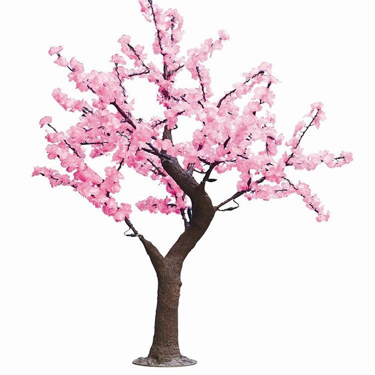 婚庆装饰大型仿真桃花树假树仿真造型树酒店景区装修仿真桃花树