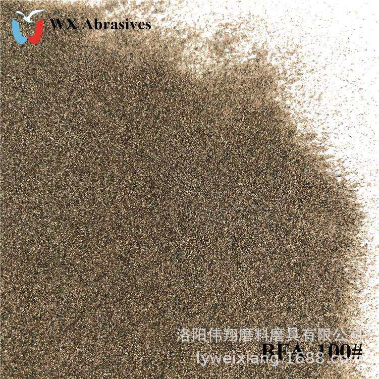 金刚砂喷砂机砂料磨料喷砂耐磨硬度高少尘100目50斤袋一级棕刚玉