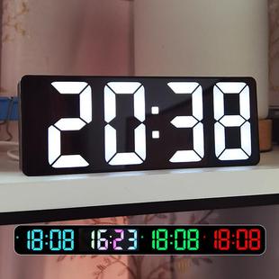 led大数字时钟桌面电子钟表摆台式摆件客厅闹钟数显简约夜光时间