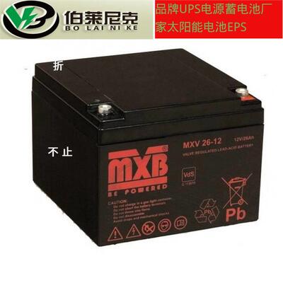 波兰MXB蓄电池MXL 24-12储能12V24AH应急照明配电柜光伏发电