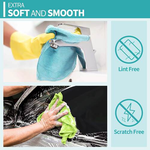 12 Pack Microfiber Cleaning Cloth 厨房清洁百洁布抹布 30*30cm