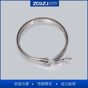 V型槽抱箍冲压沟槽接头双倍管箍管夹双备卡箍 04不锈钢快装