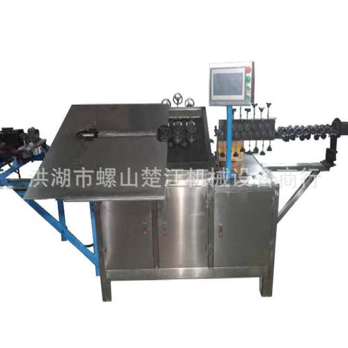 自动圆线扁线弯框对焊机2-6mm园艺花篮铁艺装饰2D折弯成型机