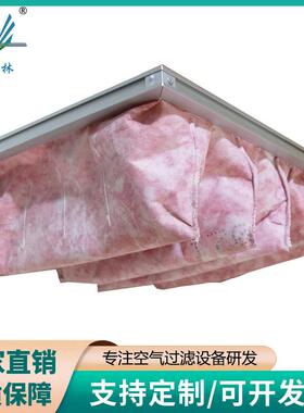 安克林玻纤袋式过滤器F5F6F7F8中效空气过滤袋空调新风系统预过滤