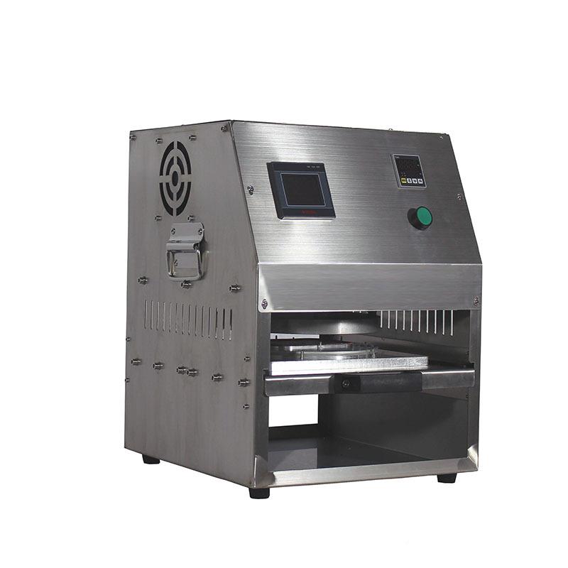 制膜生产小型台式动铝箔盒封口机定净菜盒包电装机半YJ-DDF-0自动