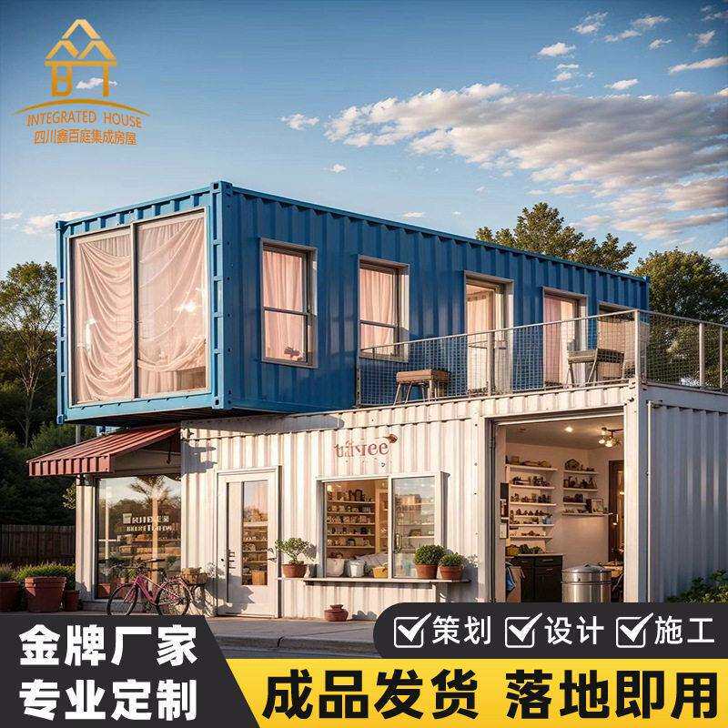成都厂家直销可移动景区公园街区集装箱商铺阳光房民宿移动商铺
