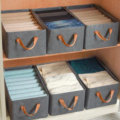 Double layer steel frame wardrobe drawer style storage bag