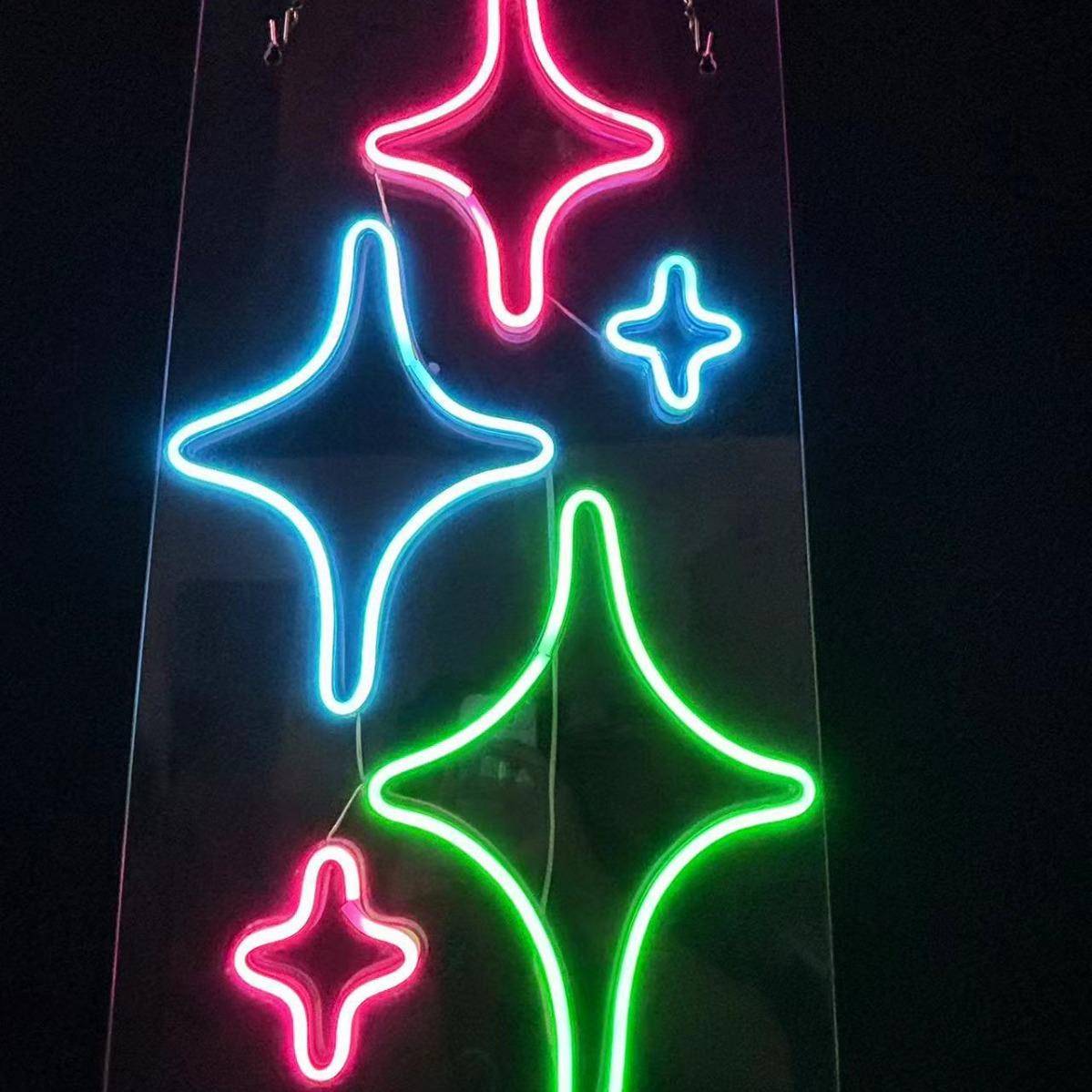 星星个性创意led氛围灯霓虹灯 房间 宿舍 派对 网红装饰灯 柔性灯