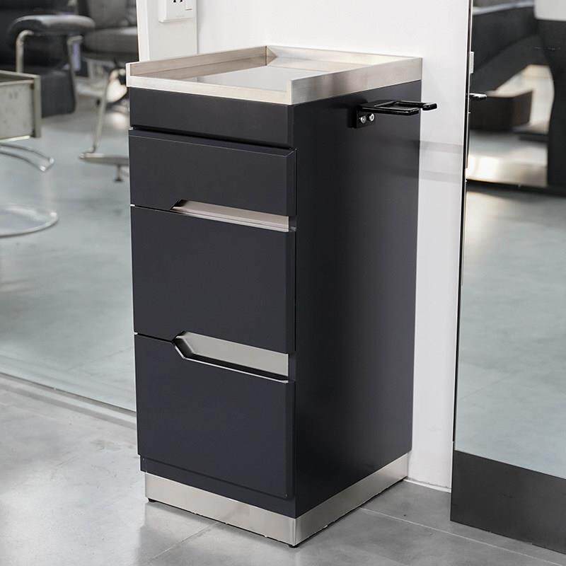 高端发廊专用工具柜美发店工具车柜子剪发不锈钢发廊收纳储物推车