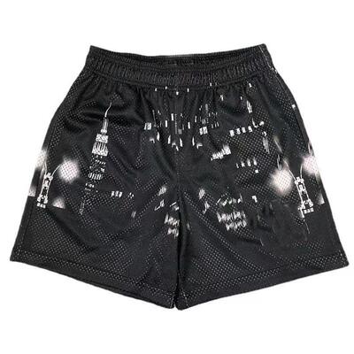 Fitness shorts for men's muscle fitness exercise quarter