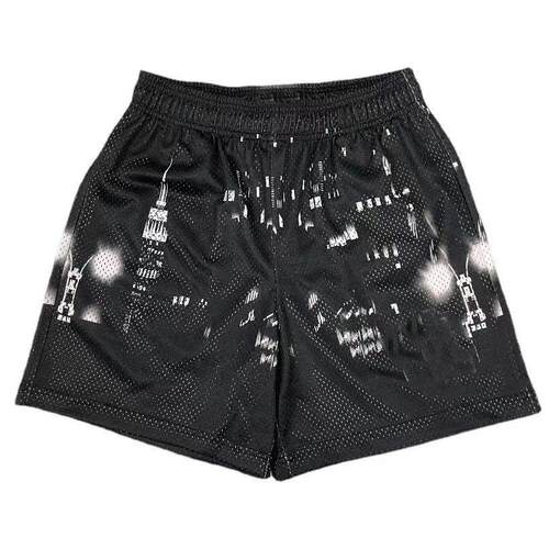 Fitness shorts for men's muscle fitness exercise quarter