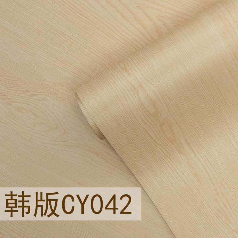 膜木纹贴纸加厚衣柜自墙纸pvc壁纸版卧室韩密度板背景粘贴膜工程