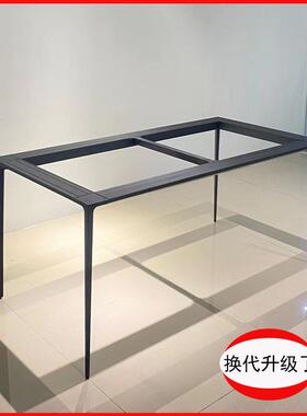 BK9K意式岩板餐桌脚实心铝合金脚办公桌脚简约大理石桌腿底座