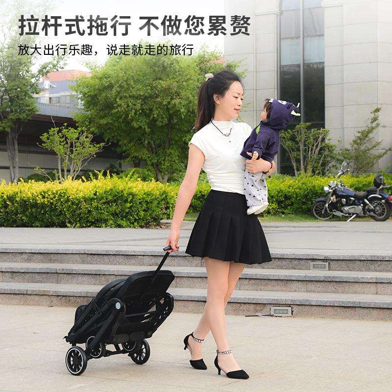 高景观婴儿推车可坐可躺可折叠口袋车宝宝外出轻便携儿童车避震