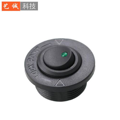 汽车改装控制开关12V-24V带灯圆形开关ON-OFF驾驶舱开关通用配件