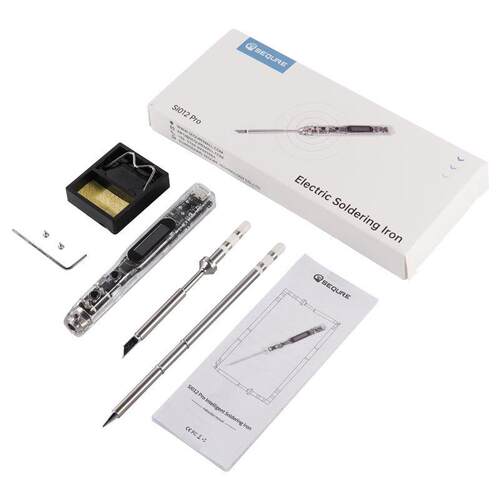 跨境爆款可调温SIO12Pro(T12-B2+TS-K)智能OLED电烙铁内置蜂鸣器