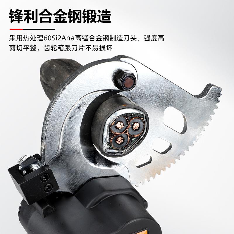 无刷充电便携式棘轮铜铝剪线钳BM50658595锂电电动电缆专用剪齿轮