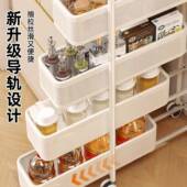 夹缝置物架冰箱侧面落地抽拉柜小推车多层调味料极窄缝隙多层收纳