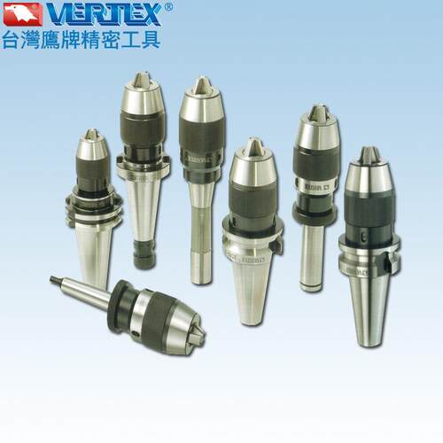 VERTEX直柄R8,MT,NT,BT连体钻帽心轴一体式钻夹头