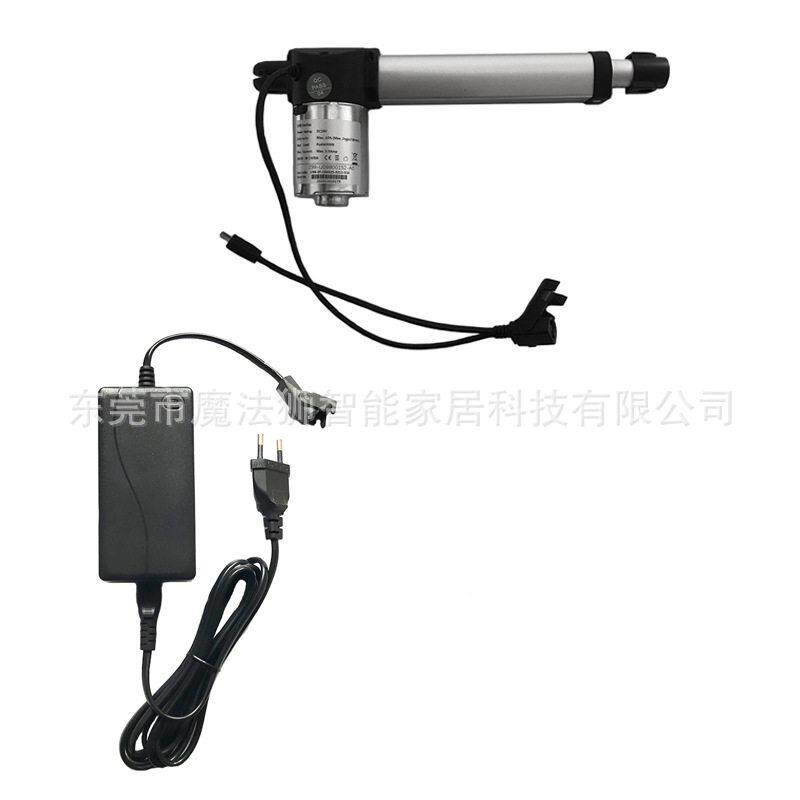 电动躺椅功能沙发按摩椅配件150mm行程24V推杆电机欧规电源适配器
