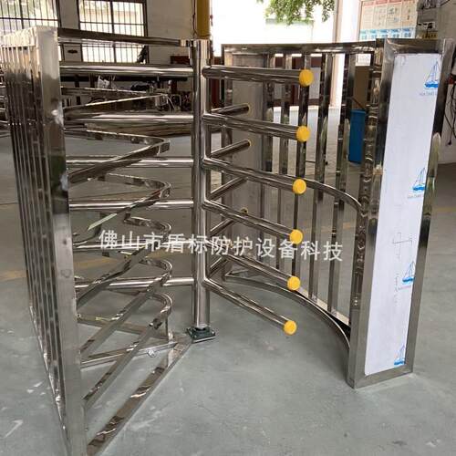 源头工厂成品单向旋转门 景区出口手推单向通道门 栅栏不锈钢转闸