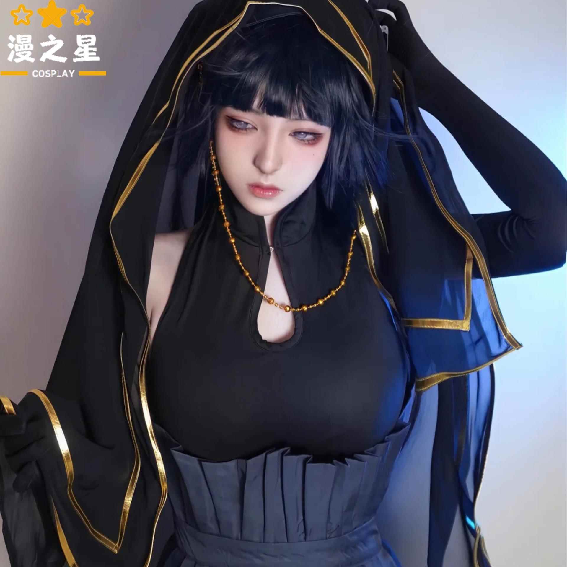 火影忍者日向雏田黑婚纱COS服 博人传剧场版COS装现货全套C服