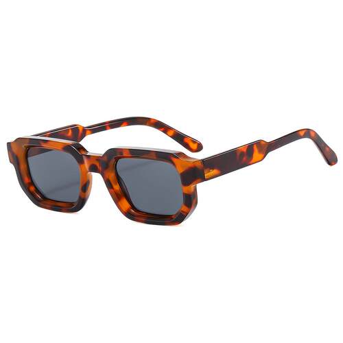 6Pack Vintage Rectangle Frame Sunglasses Retro Fashion UV400