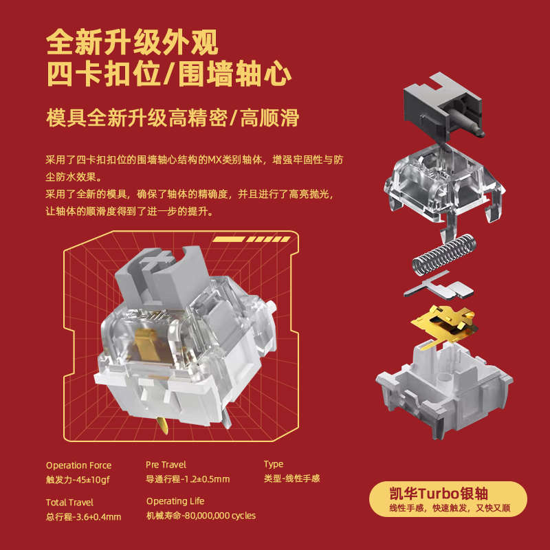 逐梦者电竞Q75铝坨坨客制化三模无线机械键盘75%配列81键热插拔