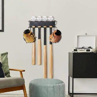 Metal Bat Storage Rack Bat Display Holder For Wall Baseball