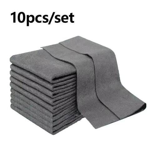 10pcs/set Thickened Magic Cleaning Cloth No Trace No Waterma