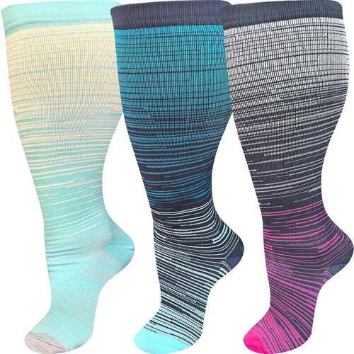 W 44573 Nylon Compression Socks for Running Fitness 尼龙压力