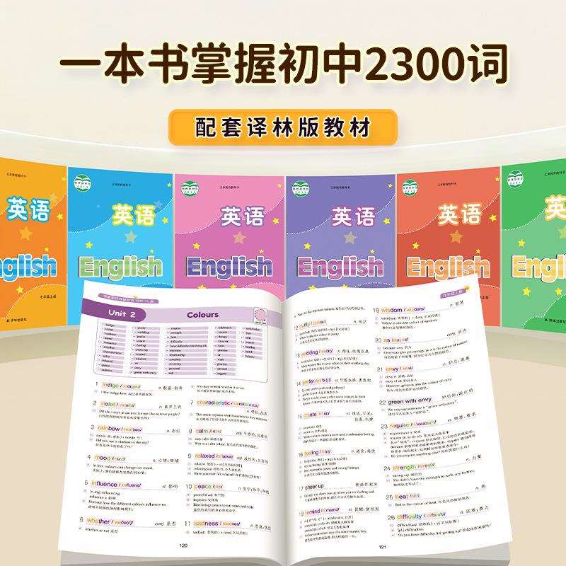 易蓓初中学霸都这样背单词译林版英语单词词汇表记忆七八九年级