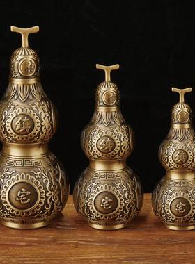 厂家开盖铜葫芦机压葫芦摆件铜器工艺品