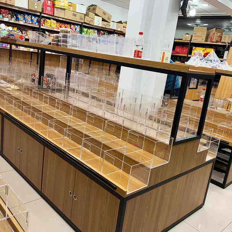 轻食量级单面超市250货架商店利店品展示架钢便木散称品零物食货
