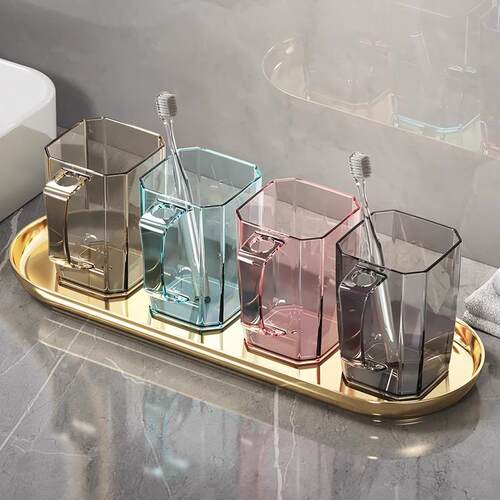 Luxury Lightweight Mouthwash Cup and Toothbrush Cup for Coup
