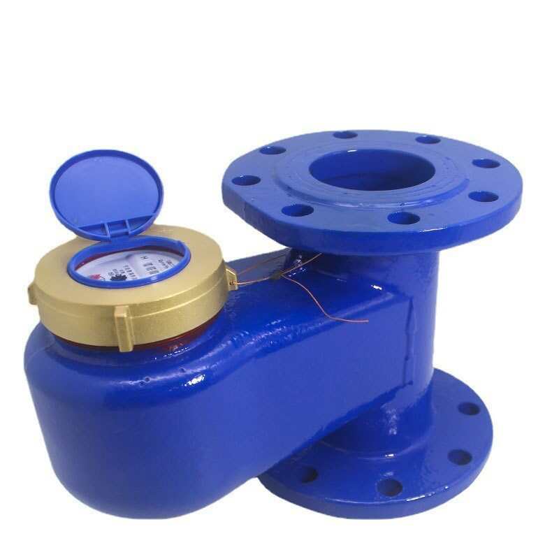 水表法兰下装法兰水表dn506580进出上立式竖立式自来水表家用农用