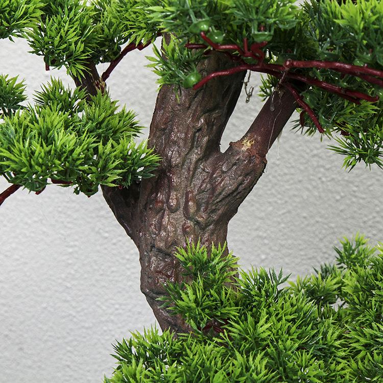 人造仿真汉松迎客松罗假大树造景装饰型仿真绿ZH植室内客厅绿植盆