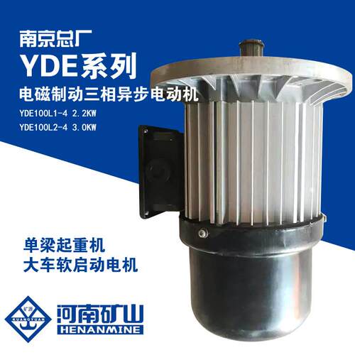 YDE100L2-4.0KW三相异步电动机起重机运行软启动电机