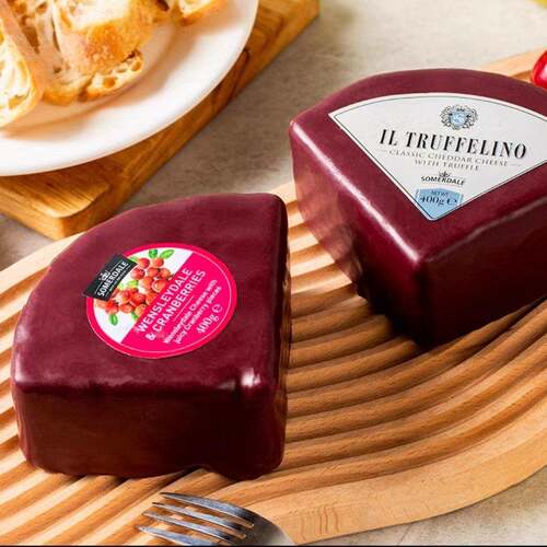 Cranberry cheese英国切达芝士蔓越莓奶酪 松露400克原制即食干