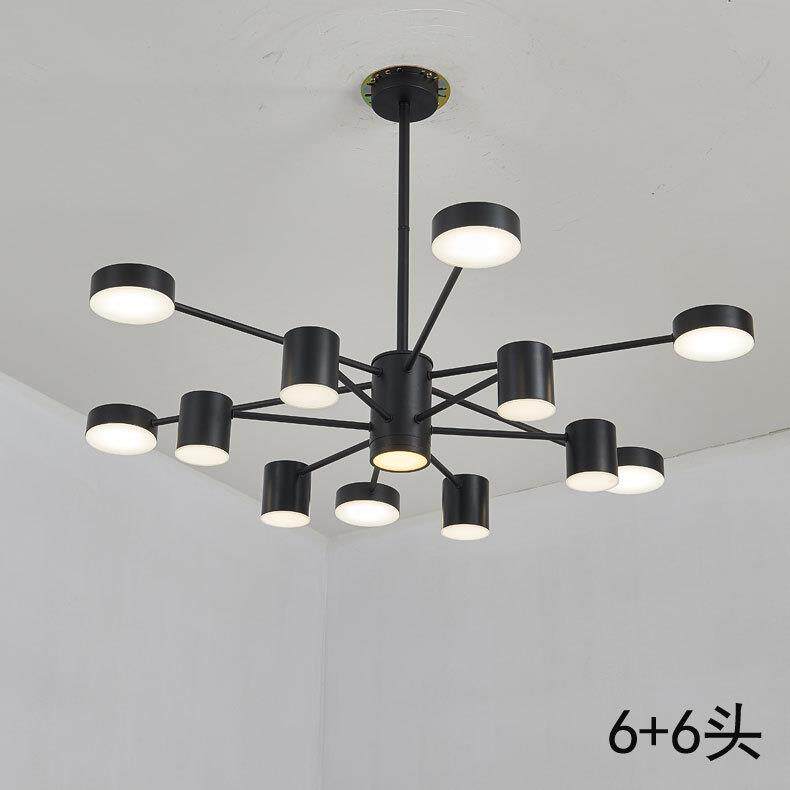 跨境货源北欧吊灯110-220V宽电压led现代简约艺术吊灯三色变光灯