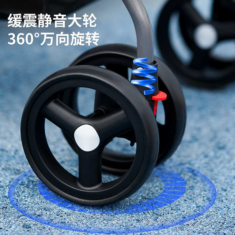 宠物推车狗狗猫咪轻便可折叠外出宠物手推车小型犬推车可分离提篮