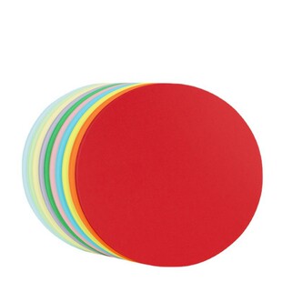 圆形彩色卡纸17 20厘米25厘米29cm36绘画涂鸦手工硬卡纸200克