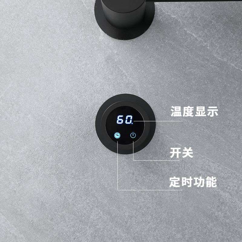 跨境 电热毛巾架毛巾烘干电加热 浴室智能碳钎维发热电热毛巾架