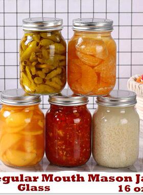 Glass Regular Mouth Mason Jars Canning Jars for Food Storage