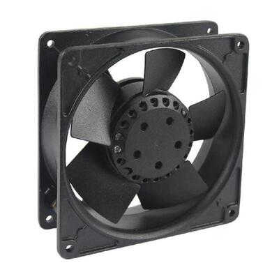 宁波九龙全金属外转子铁叶TG12738HAB滚珠110V220V大风量轴流风机