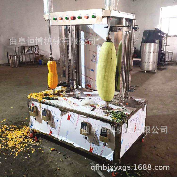 哈密瓜削皮机工业西瓜去皮机304不锈钢双头削皮设备