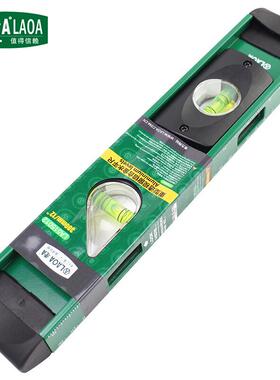 老A（LAOA）水平尺透视窗铝合金水平测量靠尺300mm LA515012