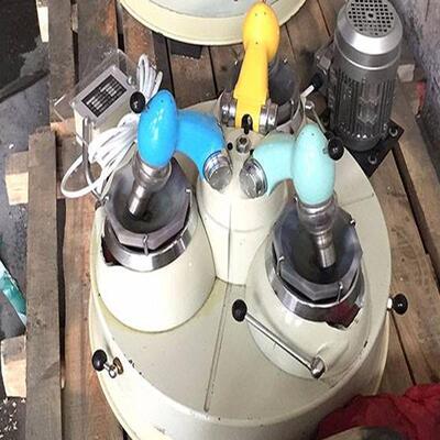 LZPM120*3型实验室三头研磨机化验室磨矿机玛瑙料钵研磨生产厂家