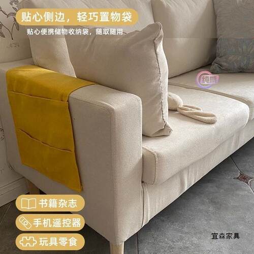 人沙懒简约现代小XFL户型家用厅公寓出租房双人三人客位可发拆洗